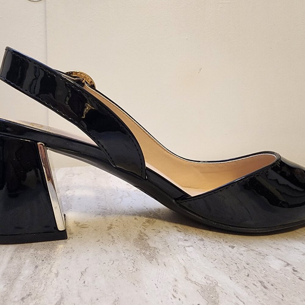 Jones New York Candree Pointed Toe Dress Slin Black Patent 8M -B036 - Picture 7 of 11